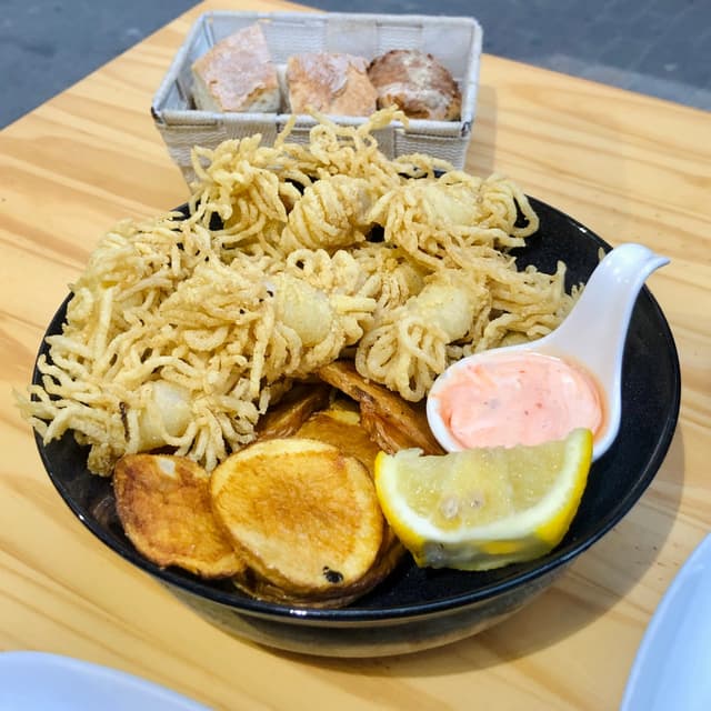菜肴“Chipirones Veganos”的照片