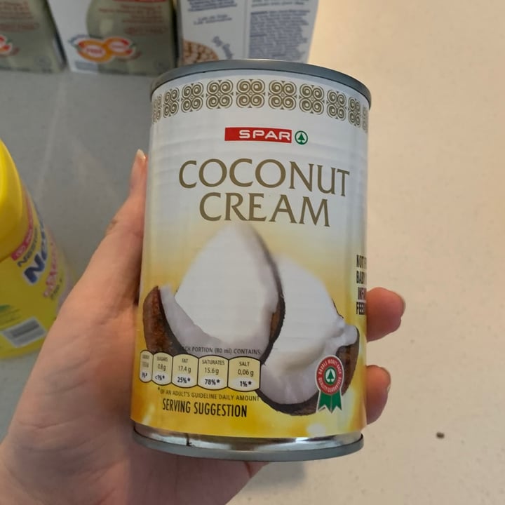 review photo of Spar Coconut Cream shared by @theveganstudents on 15 Sep 2021 - review