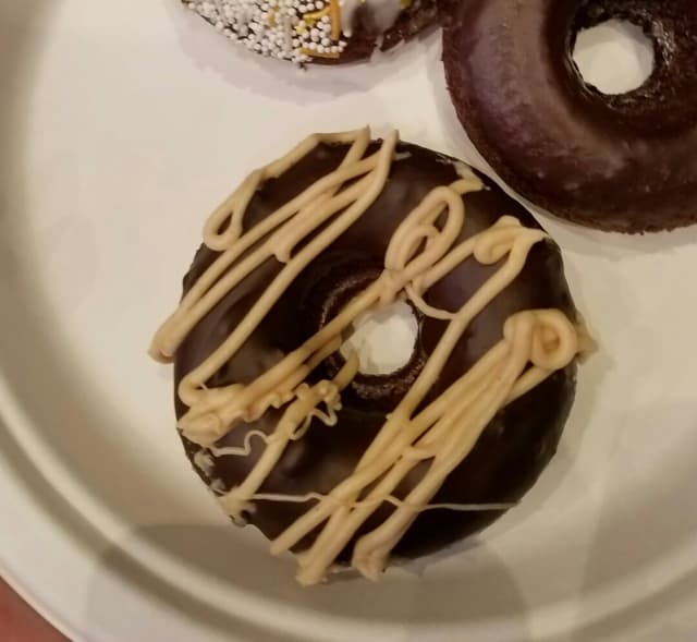 Photo of the dish “Gluten Free Chocolate Donut with Peanut Butter Frosting”