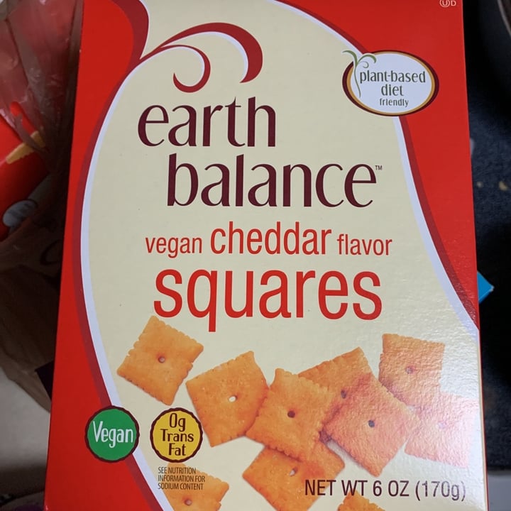 photo of Earth Balance Vegan Cheddar Flavor Squares shared by @kushkitty on  05 Jan 2020 - review