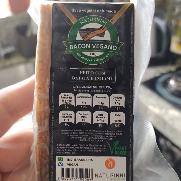 photo of Naturinni Bacon vegano shared by @amarildo on  15 Aug 2022 - review