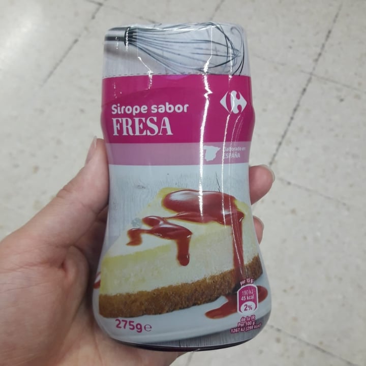 photo of Carrefour Sirope de fresa shared by @mathiasayala on  30 May 2021 - review