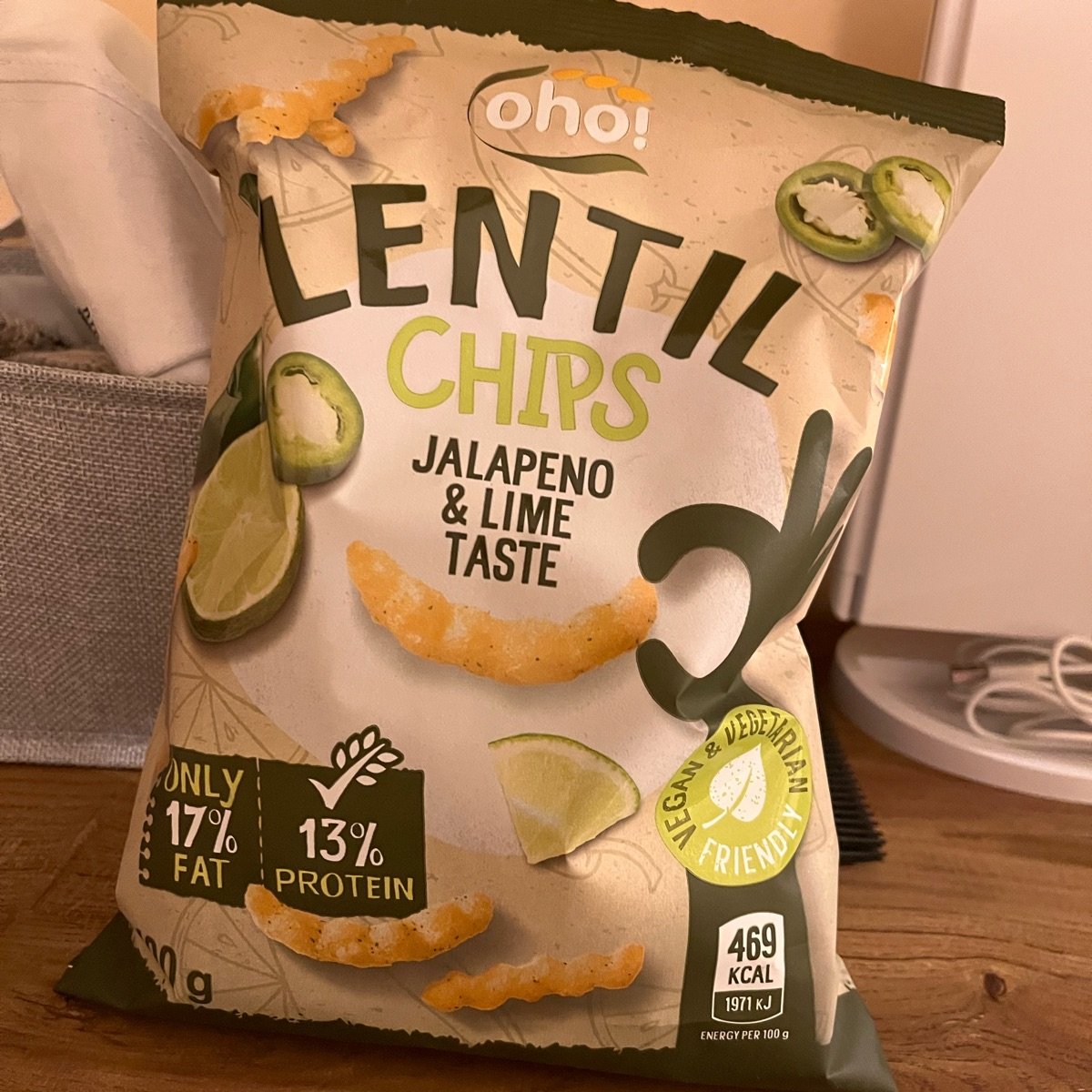 Oho! Jalepeno & Lime Lentil Chips Reviews abillion