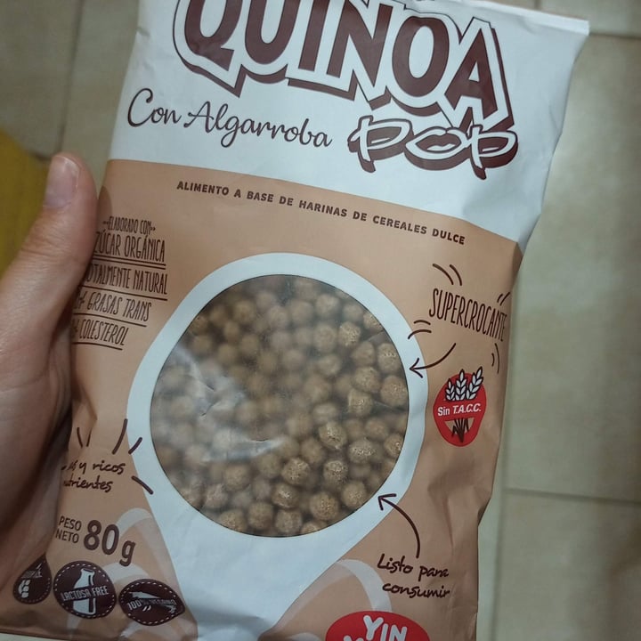 photo of Yin Yang Quinoa Pop con Algarroba shared by @zoestorino on  30 Oct 2021 - review