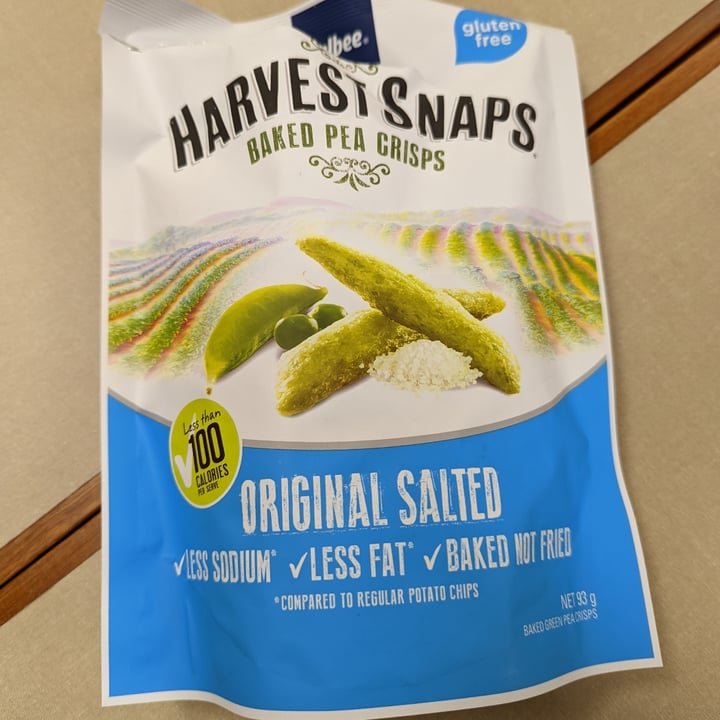review photo of Harvest Snaps Baked pea crisps originally salted shared by @minli on 01 May 2022 - review