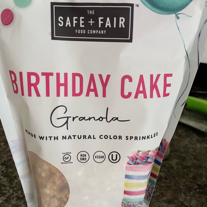review photo of The Safe + Fair Food Company Birthday Cake Granola shared by @dgomes on 30 Dec 2021 - review