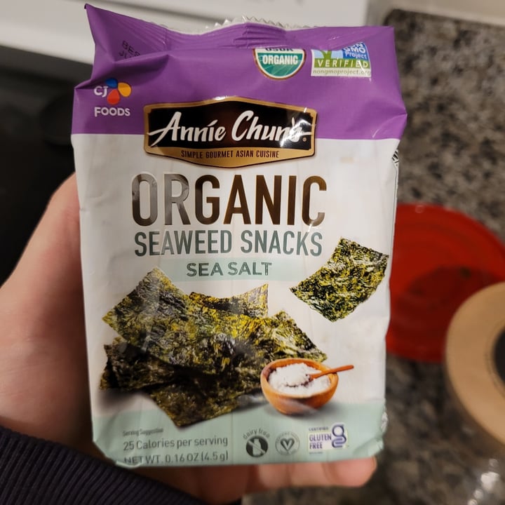 photo of Annie Chun's Organic Seaweed Snacks - Sea Salt shared by @lissraber on  28 Nov 2022 - review
