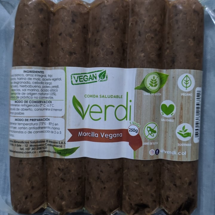 photo of Verdi Morcilla Vegana shared by @frayarias19 on  04 Jan 2021 - review