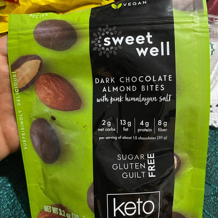 photo of Sweet Well Dark Chocolate Almond Bites shared by @anmarivh on  26 Dec 2021 - review