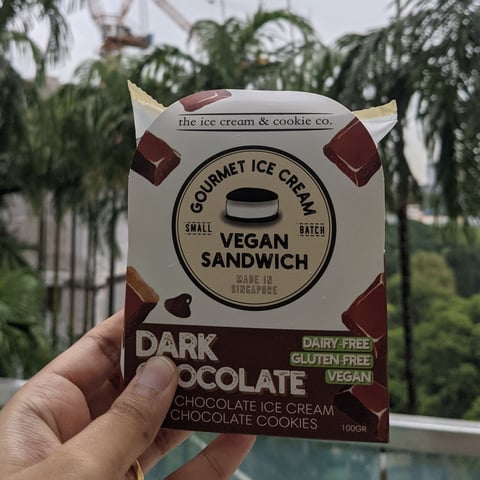 Vegan Dark Chocolate Ice Cream Sandwich