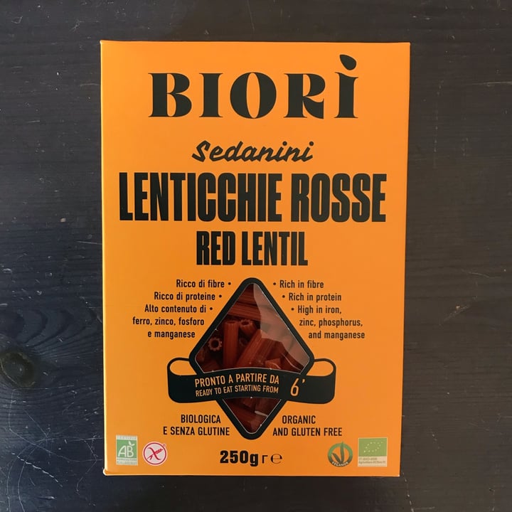 photo of Biori Biori' Sedanini di Lenticchie Rosse Bio shared by @sartina on  19 Aug 2022 - review