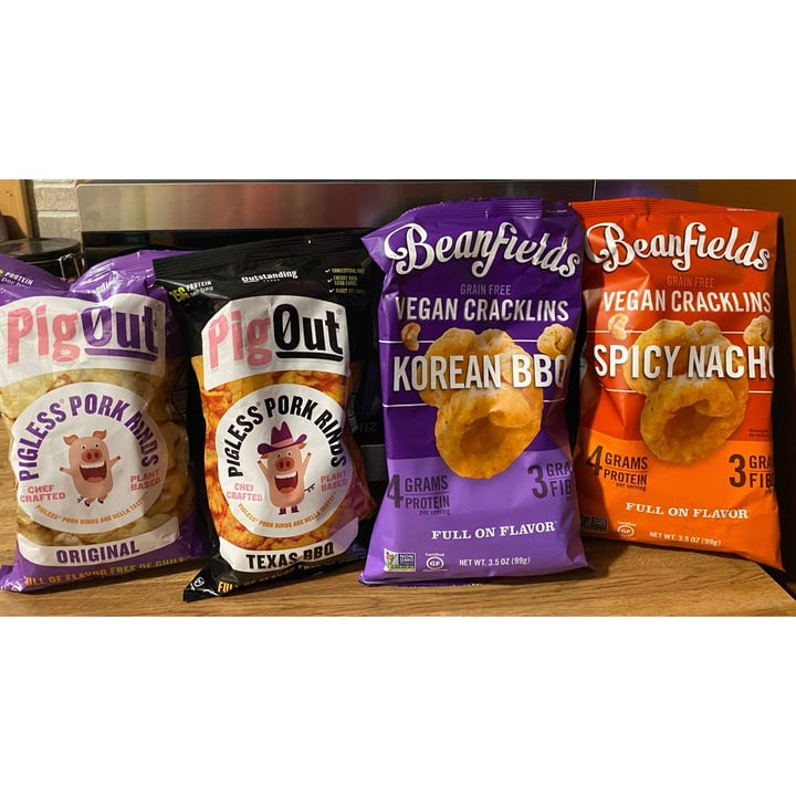 review photo of Outstanding Foods Original pigless pork rinds shared by @amsvfrazier90 on 13 Aug 2021 - review