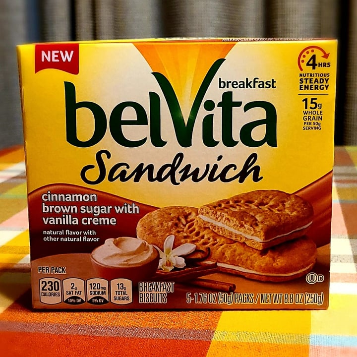 photo of belVita Cinnamon Brown Sugar with Vanilla Creme shared by @agreene428 on  31 Oct 2020 - review
