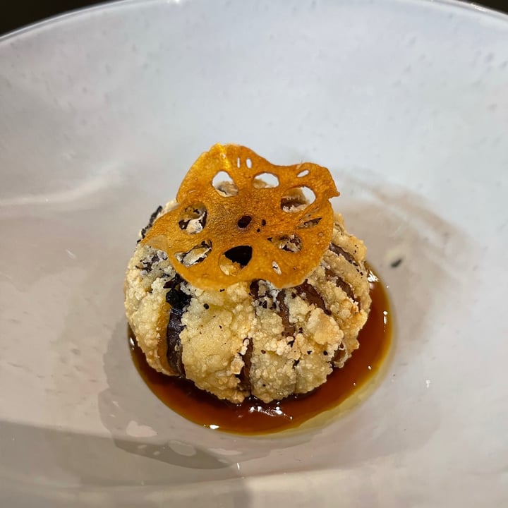 review photo of Sow Vegan Braised Aubergine, Mushroom Sauce, Black Bean Oil shared by @karenkng on 08 May 2021 - review