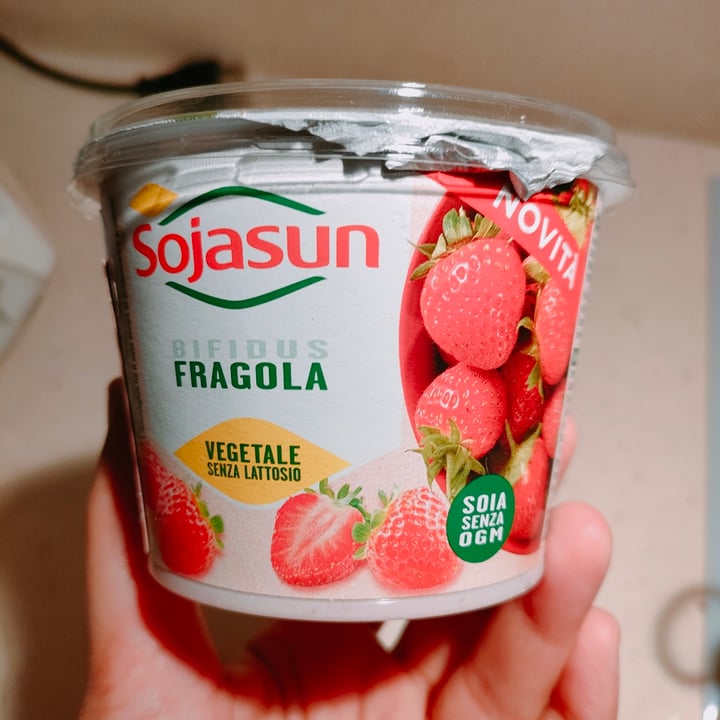 photo of Sojasun yogurt Bifidus fragola 250gr shared by @veganadvisor on  30 Jun 2022 - review
