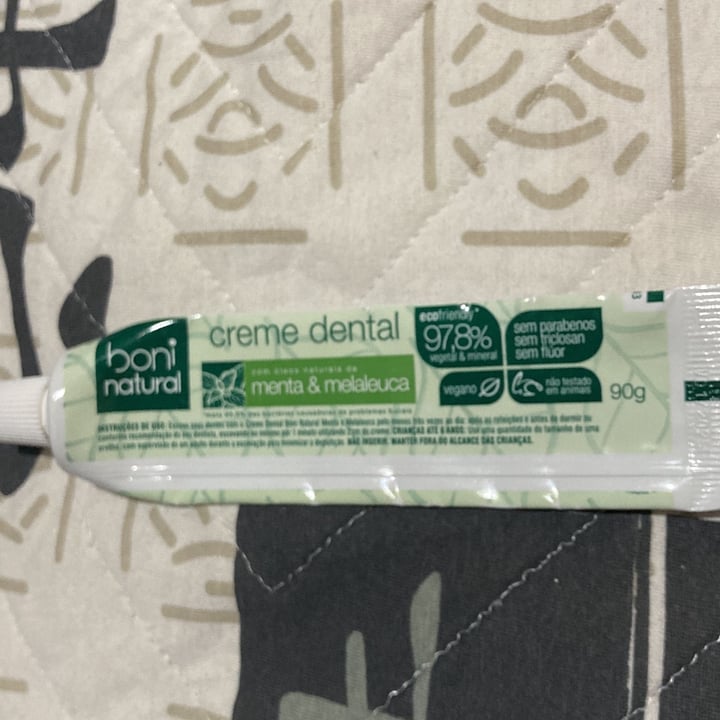 photo of Boni natural Creme Dental shared by @lucasbernardino on  24 Oct 2022 - review