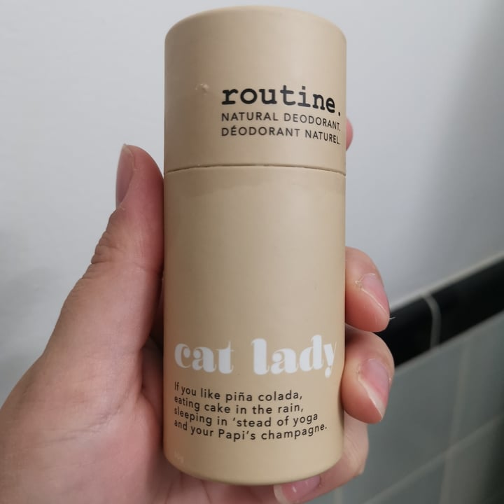 photo of Routine Cat Lady (vegan: no beeswax) 58g Deo JAR shared by @forestt on  21 Nov 2021 - review
