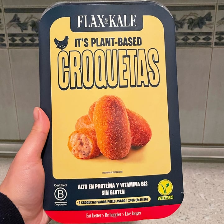 photo of Flax & Kale Croquetas sabor pollo asado shared by @monicavillar on  10 Dec 2021 - review