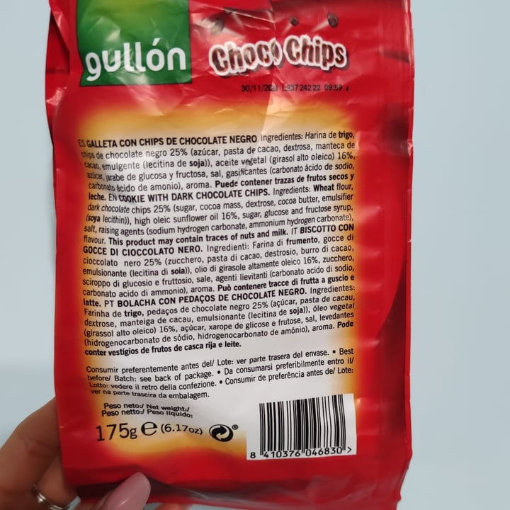 photo of Gullón Choco Chips shared by @angelarusso on  31 Oct 2022 - review