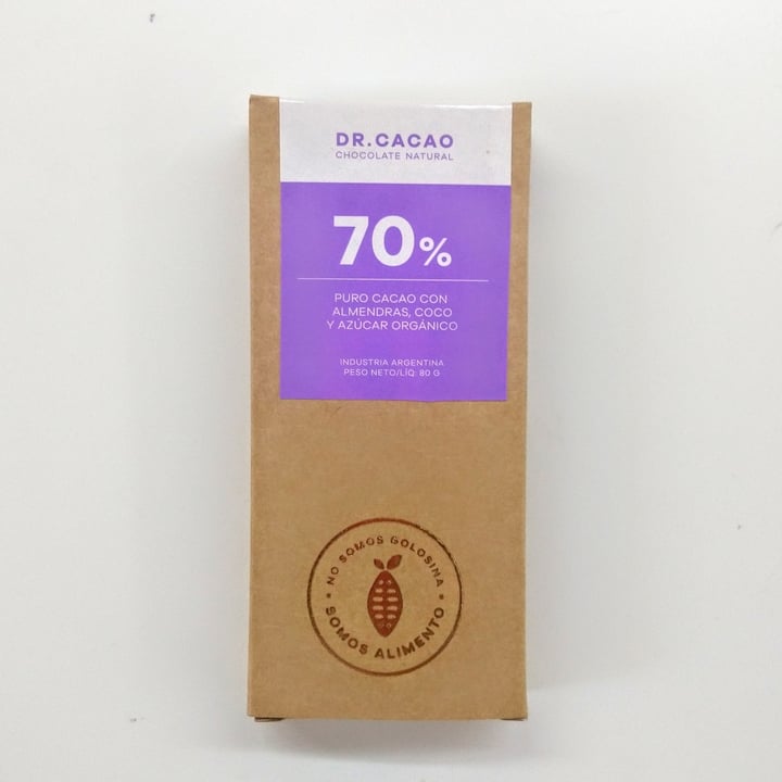 photo of Dr. Cacao Chocolate con Almendras y Coco 70% shared by @ma-ga on  04 May 2020 - review