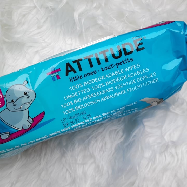 photo of ATTITUDE Toallitas bebé shared by @angela78 on  05 Feb 2021 - review