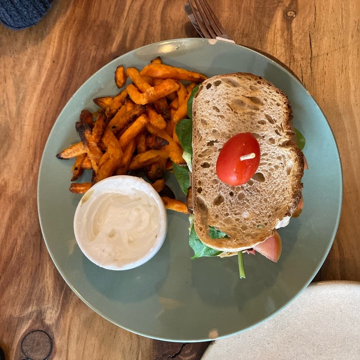 photo of The Conscious Kitchen Vegan Club Sandwich shared by @alicesouthwood on  31 Mar 2022 - review