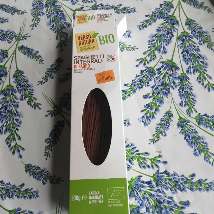 photo of Verso Natura Conad Veg Spaghetti integrali di farro shared by @eledic on  25 Jul 2021 - review