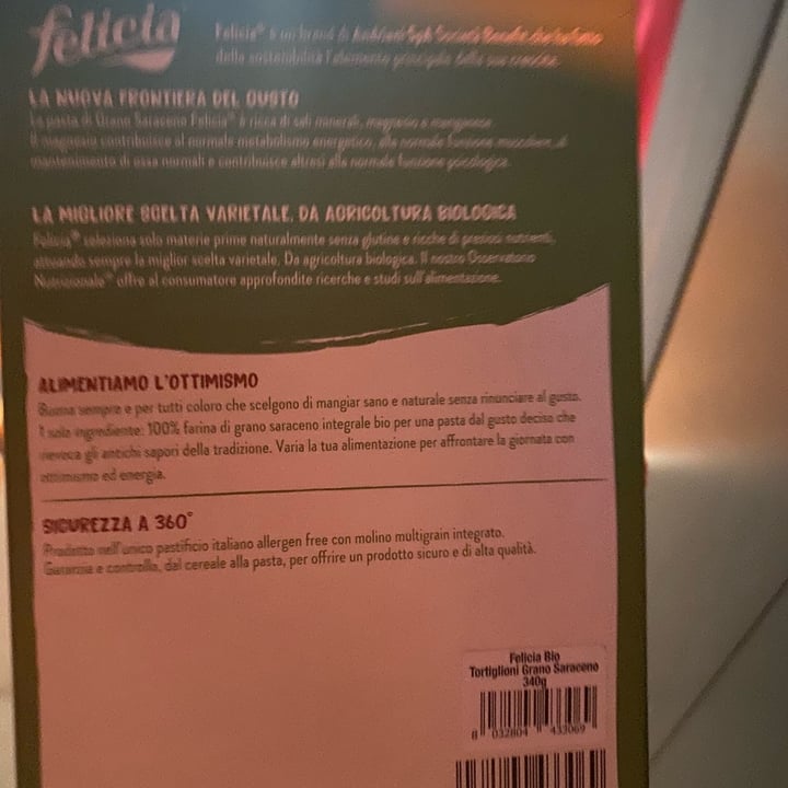 review photo of Felicia Penne di grano saraceno integrale shared by @isabella2409 on 06 Aug 2022 - review
