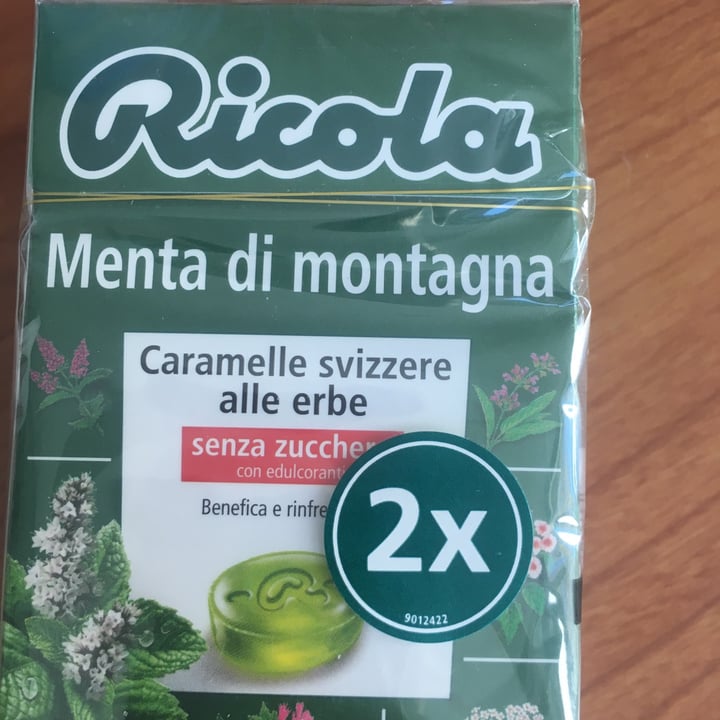 photo of Ricola Menta di montagna shared by @veganworld28 on  10 Apr 2022 - review