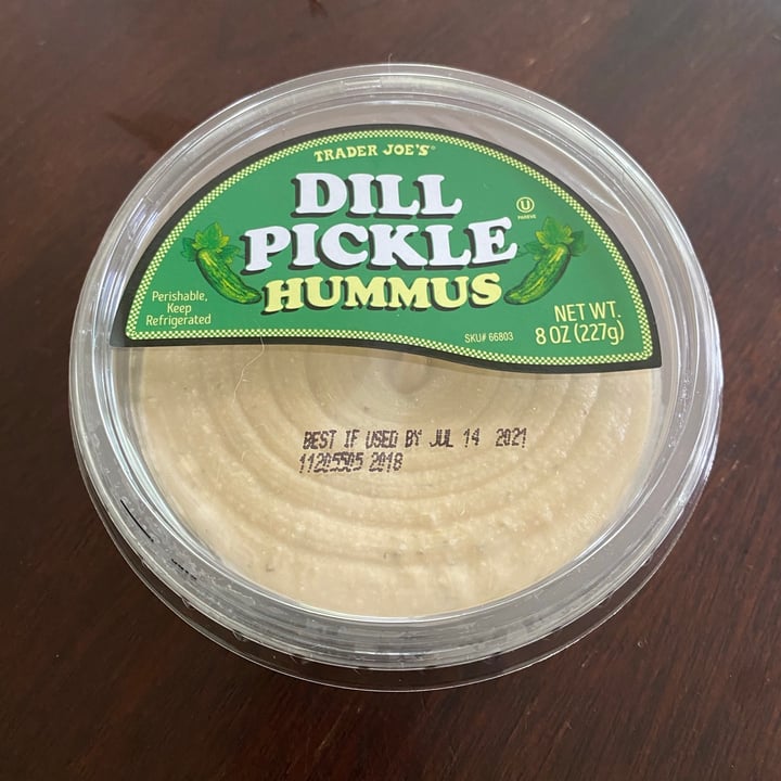 photo of Trader Joe's Dill Pickle Hummus shared by @kristyahimsa on  02 Jun 2021 - review