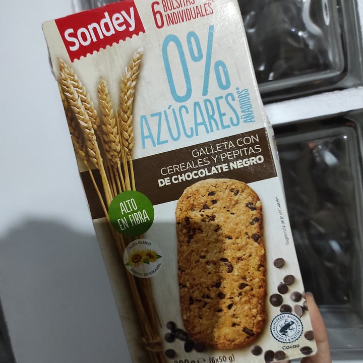 photo of Sondey Cookies con Pepitas de Chocolate sin Azúcar shared by @juanitu on  27 Oct 2021 - review