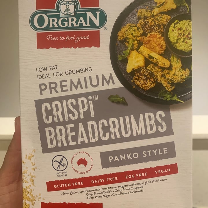 review photo of Orgran Gluten Free Crispi Premium Breadcrumbs shared by @ihearthailey on 28 Jun 2021 - review