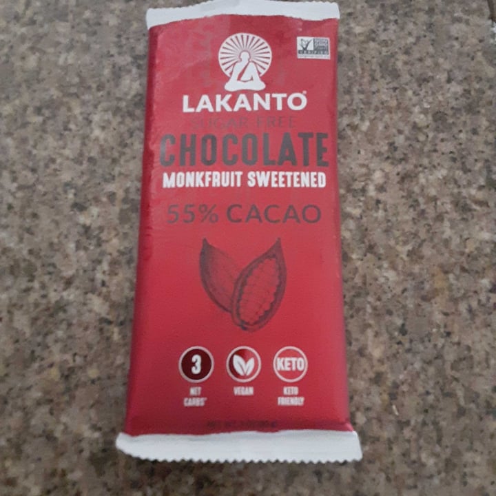 photo of Lakanto Sugar free chocolate shared by @vegandudeabides on  20 May 2022 - review
