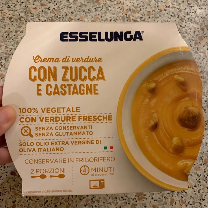 photo of  Esselunga Crema di Verdure con Zucca e Castagne shared by @s3raf1na on  13 Apr 2021 - review