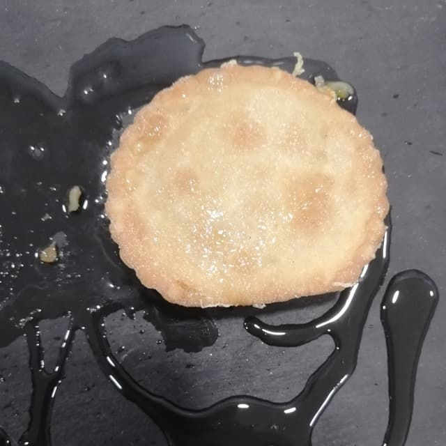 Photo of the dish “Seadas con Sciroppo d'Agave”