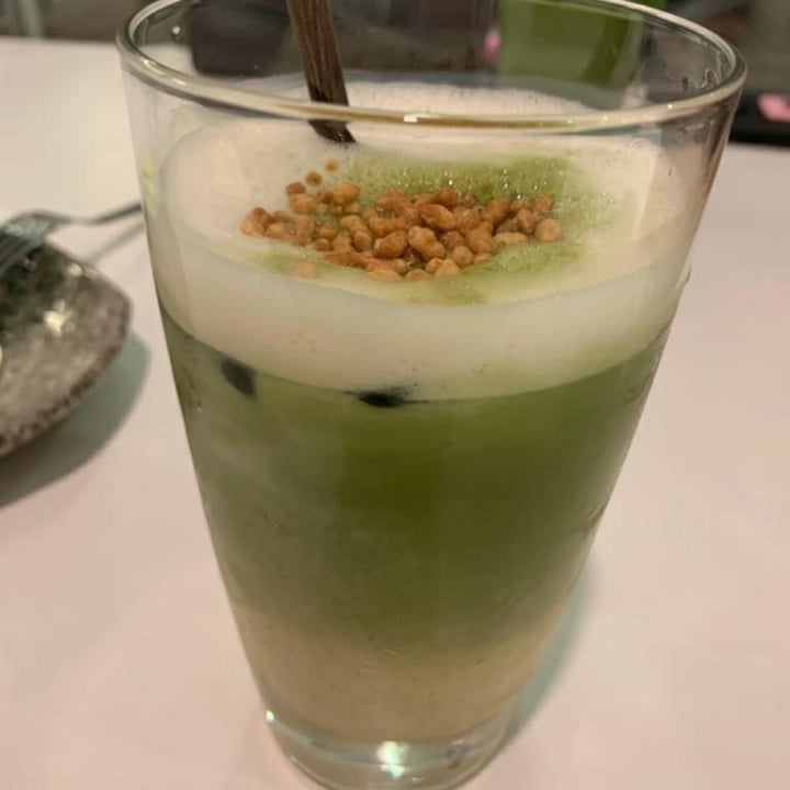 photo of Hvala Genmaicha latte with oat milk shared by @ppyenlin on  07 Nov 2020 - review