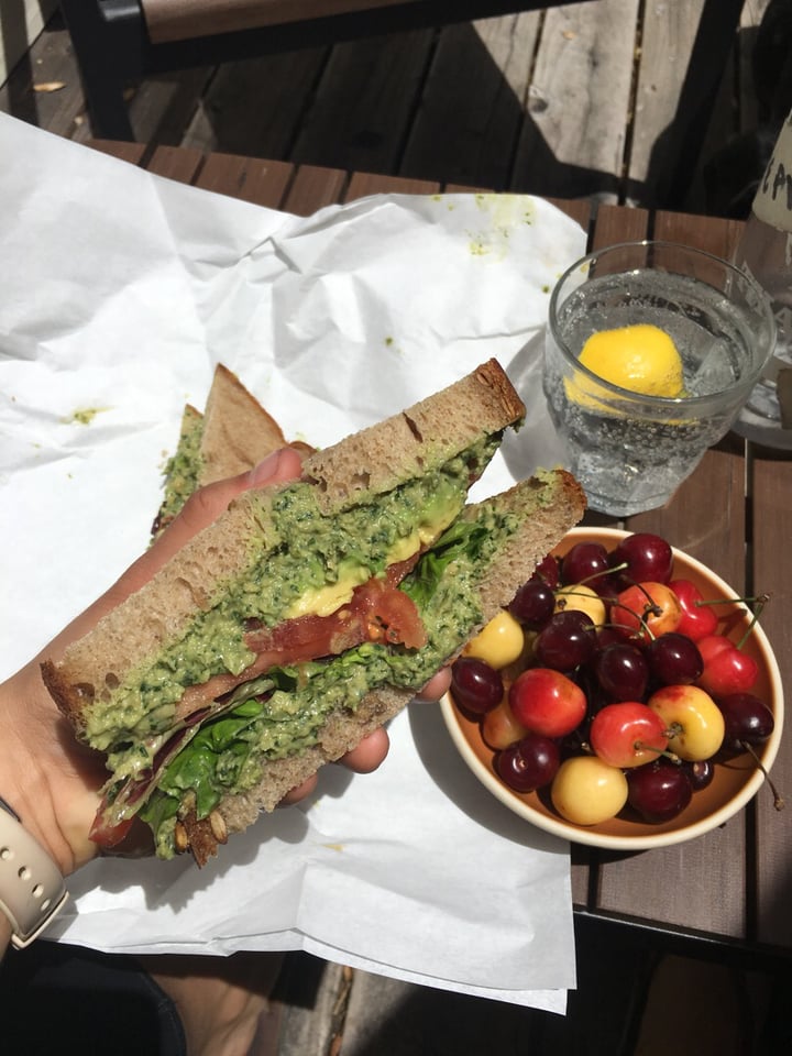 photo of Rustic Bakery Vegetarian Chickpea Sandwich shared by @lharding on  26 Jun 2018 - review