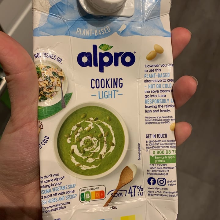 photo of Alpro Cooking Light shared by @federicalombardi on  15 Apr 2022 - review