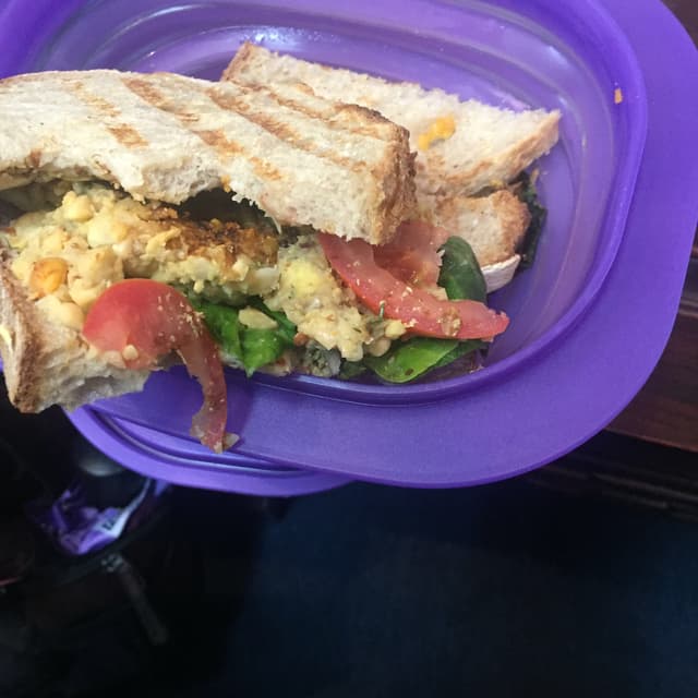 Photo of the dish “Chickpea and Avocado Sandwich with Smoked Almonds”
