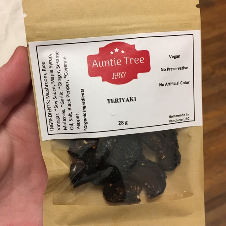 photo of Auntie Tree Jerky Teriyaki Mushroom Jerky shared by @allisonwalters on  01 Oct 2021 - review