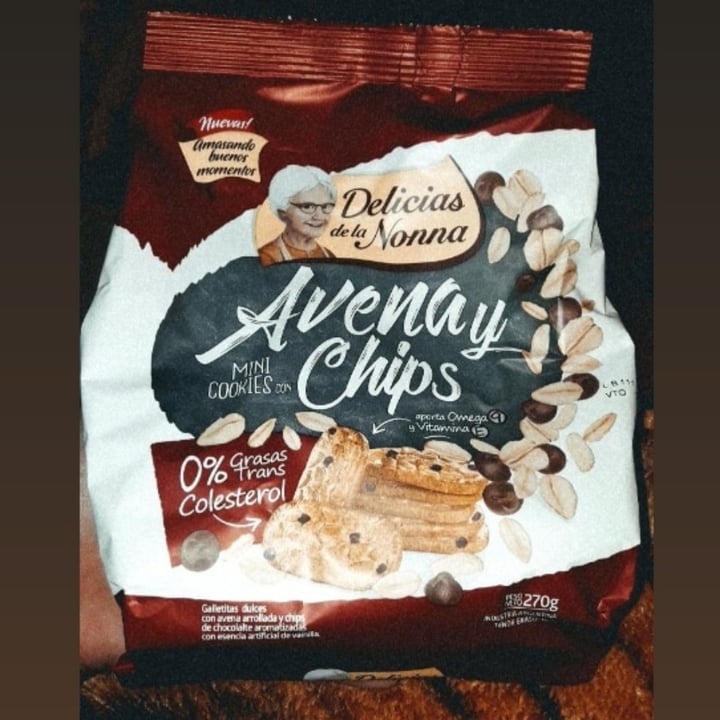 photo of Delicias de la Nonna Galletita de avena y chips con mani shared by @milagrosgarcia on  27 Jun 2021 - review