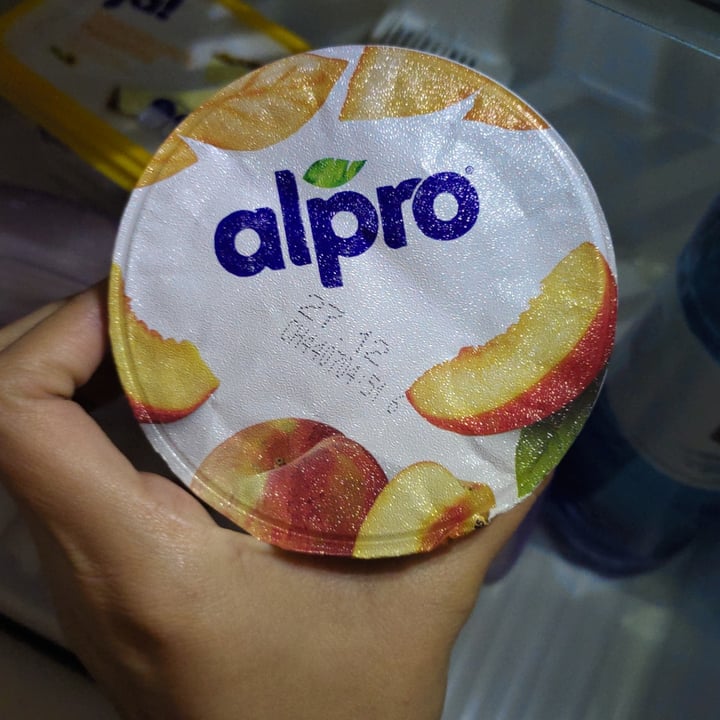 photo of Alpro Peach Yoghurt shared by @miaow-miaow on  08 Dec 2021 - review