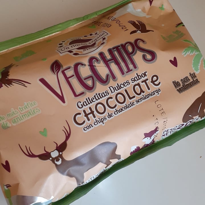 photo of Un Rincón Vegano Vegchips Galletitas Dulces sabor Chocolate shared by @lisantucho on  22 Jan 2021 - review