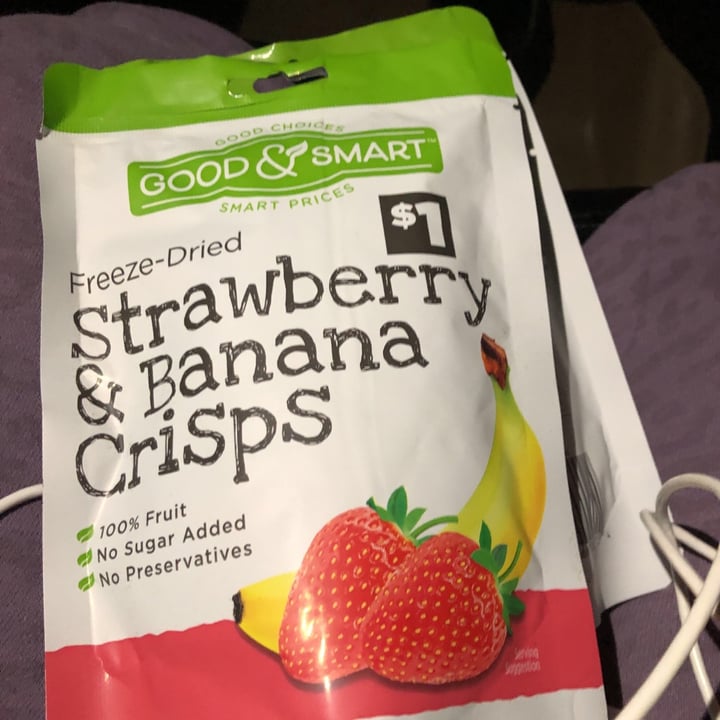 photo of Good and Smart Freeze Dried Strawberry and Banana Chips shared by @cvnurse1202 on  29 Nov 2020 - review