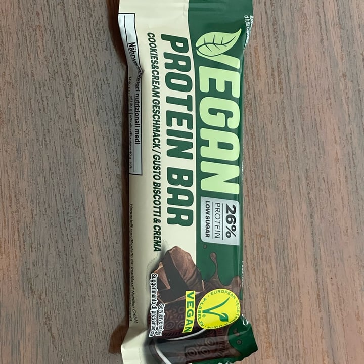 review photo of Vegan Protein Bar Cookies and cream geschmack shared by @chiaraan on 16 May 2022 - review