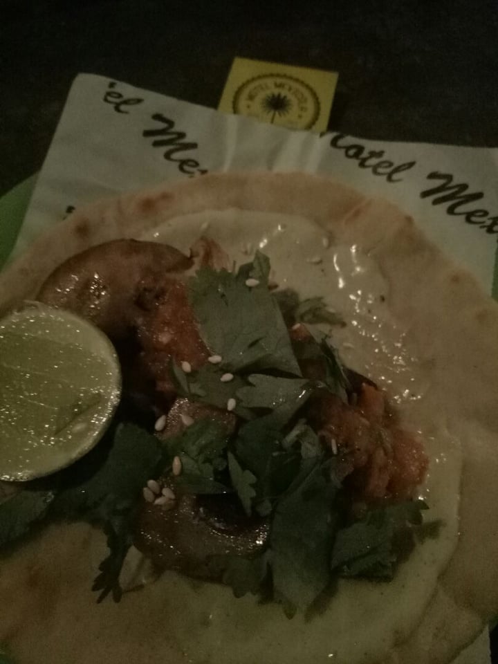 review photo of Motel Mexicola Hongos Al Carbon (smoked mushroom taco) shared by @nora10 on 17 May 2019 - review
