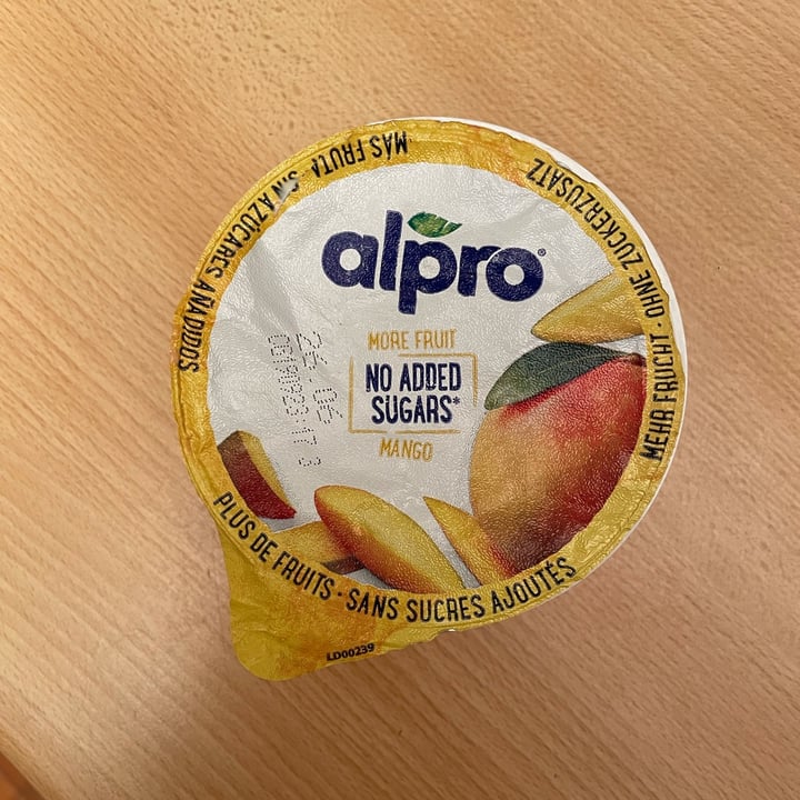 photo of Alpro Mango Yogurt (No Added Sugars) shared by @isibelle on  01 Jun 2022 - review