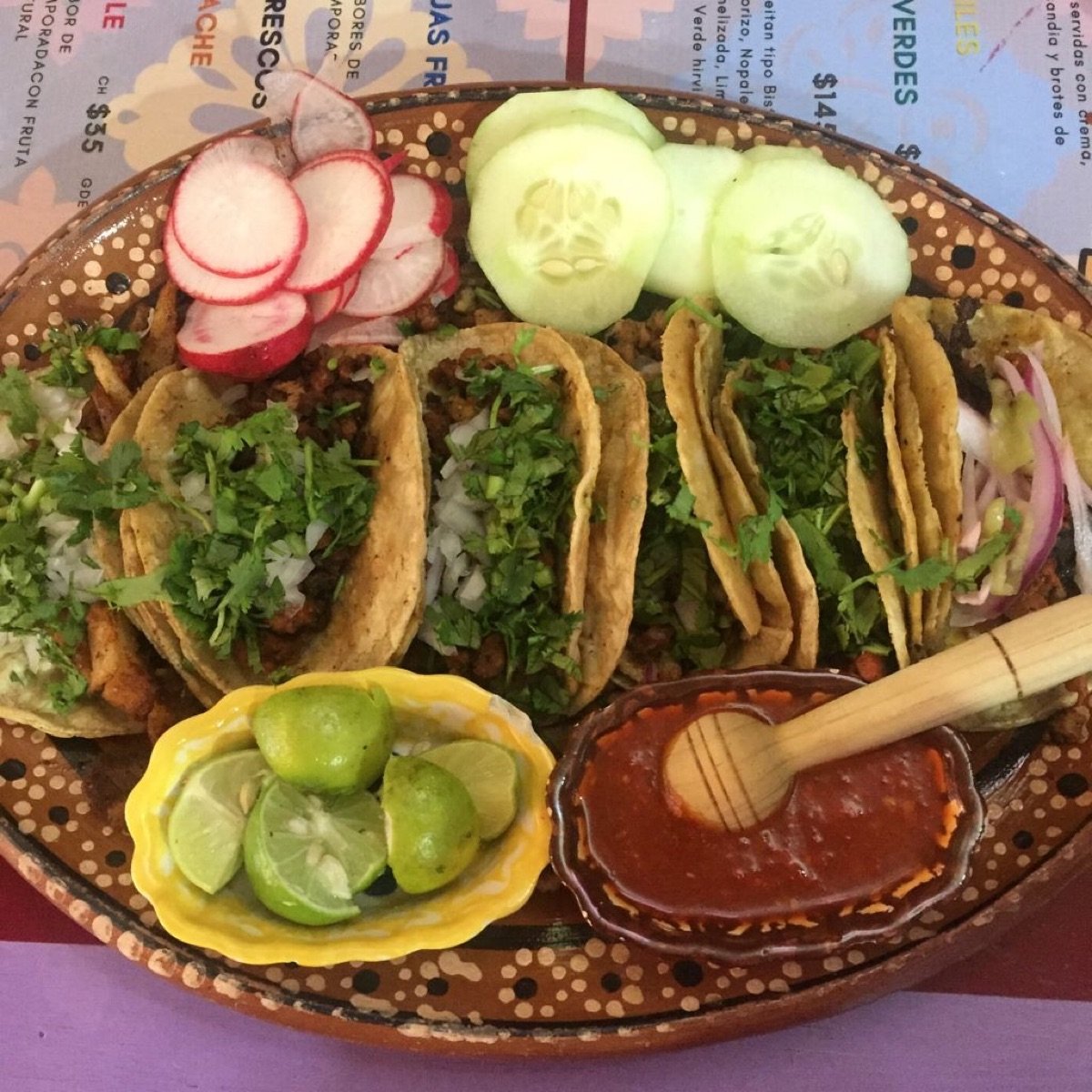 Tacos at RV Cenaduria Vegana, Mexico City - Vegan Dish Reviews ...