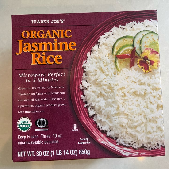 photo of Trader Joe's Organic Jasmine rice shared by @anna-vegan2021 on  06 Mar 2022 - review