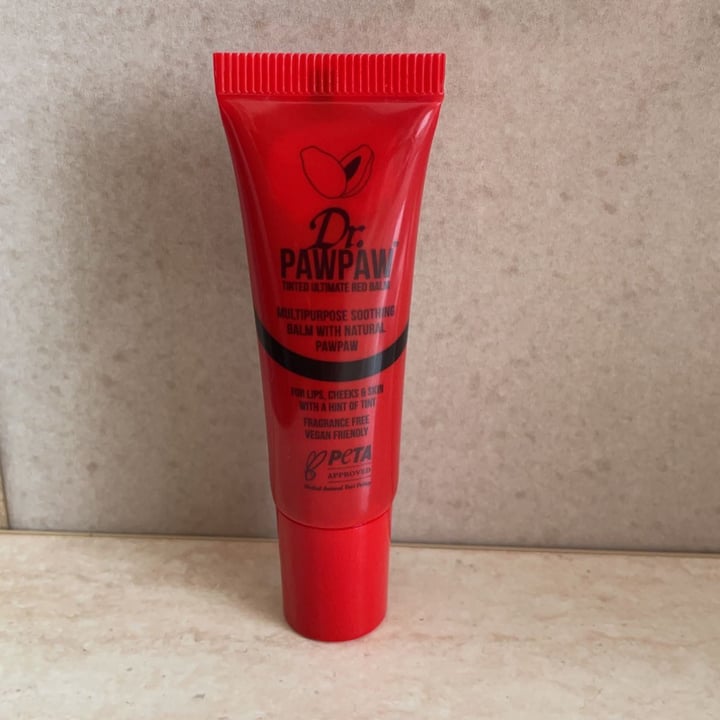 photo of Dr. PawPaw Tinted Ultimate Red Balm shared by @vegan737363 on  27 Aug 2022 - review